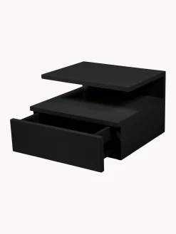 Mesitas De Noche|Mesitas De Noche></noscript> Mesita de noche de pared con cajón Ashlan Negro