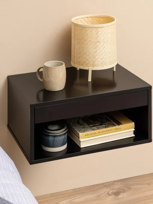 Mesita de noche de pared con cajón Cholet Mesitas De Noche|Mesitas De Noche