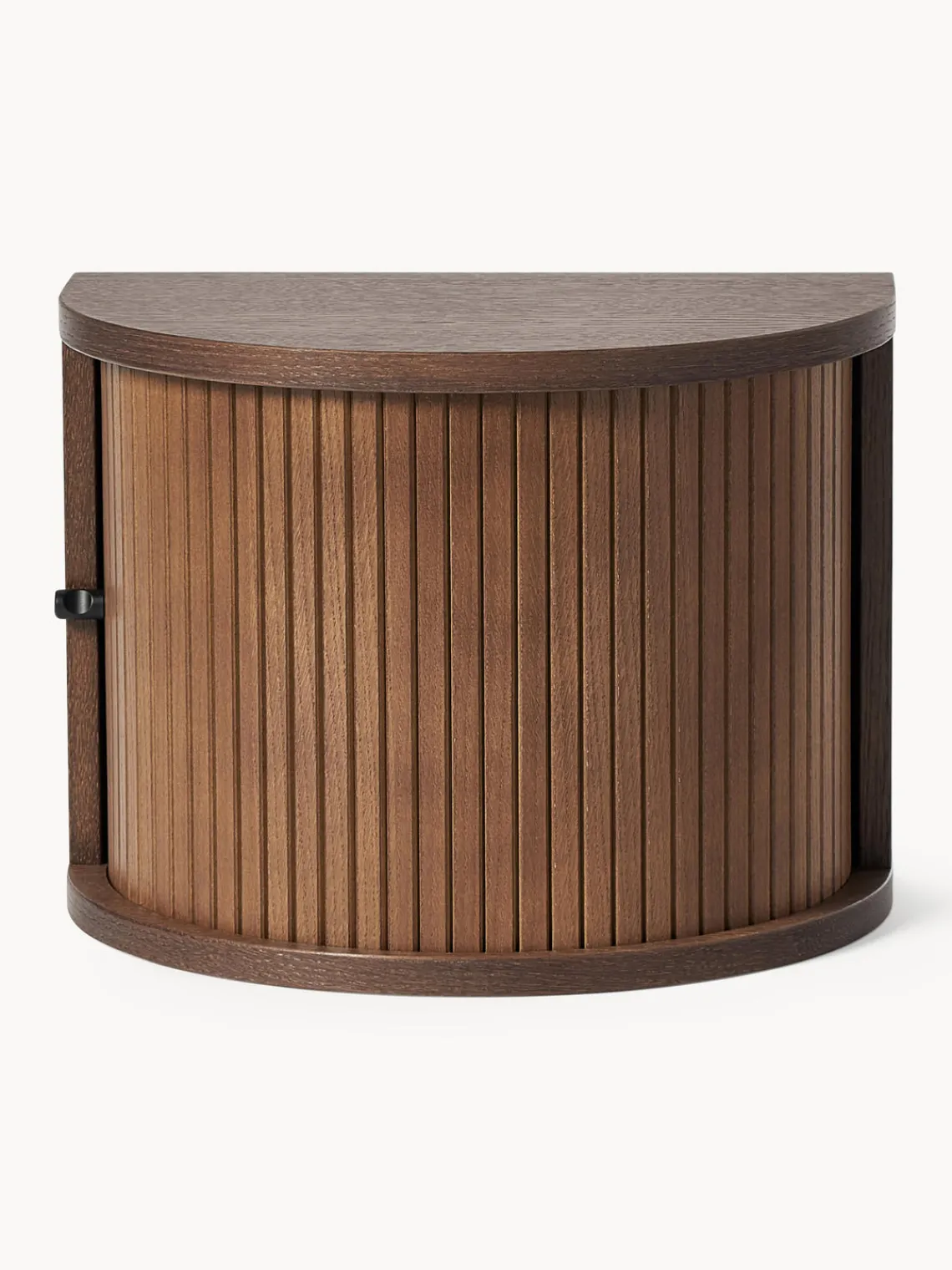 Mesitas De Noche|Mesitas De Noche>Westwing Collection Mesita de noche de pared Calary Madera de roble lacada en marrón oscuro