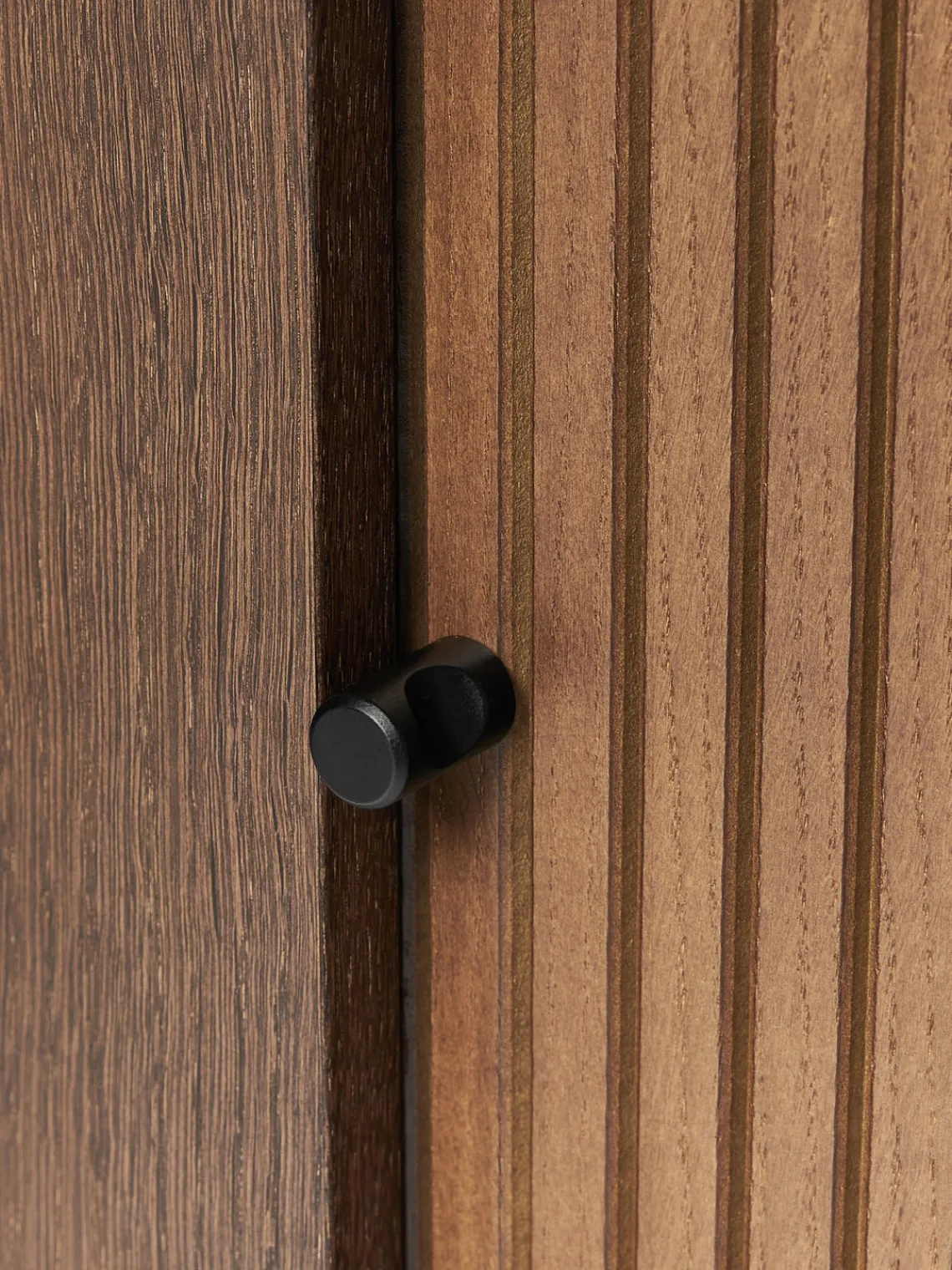 Mesitas De Noche|Mesitas De Noche>Westwing Collection Mesita de noche de pared Calary Madera de roble lacada en marrón oscuro