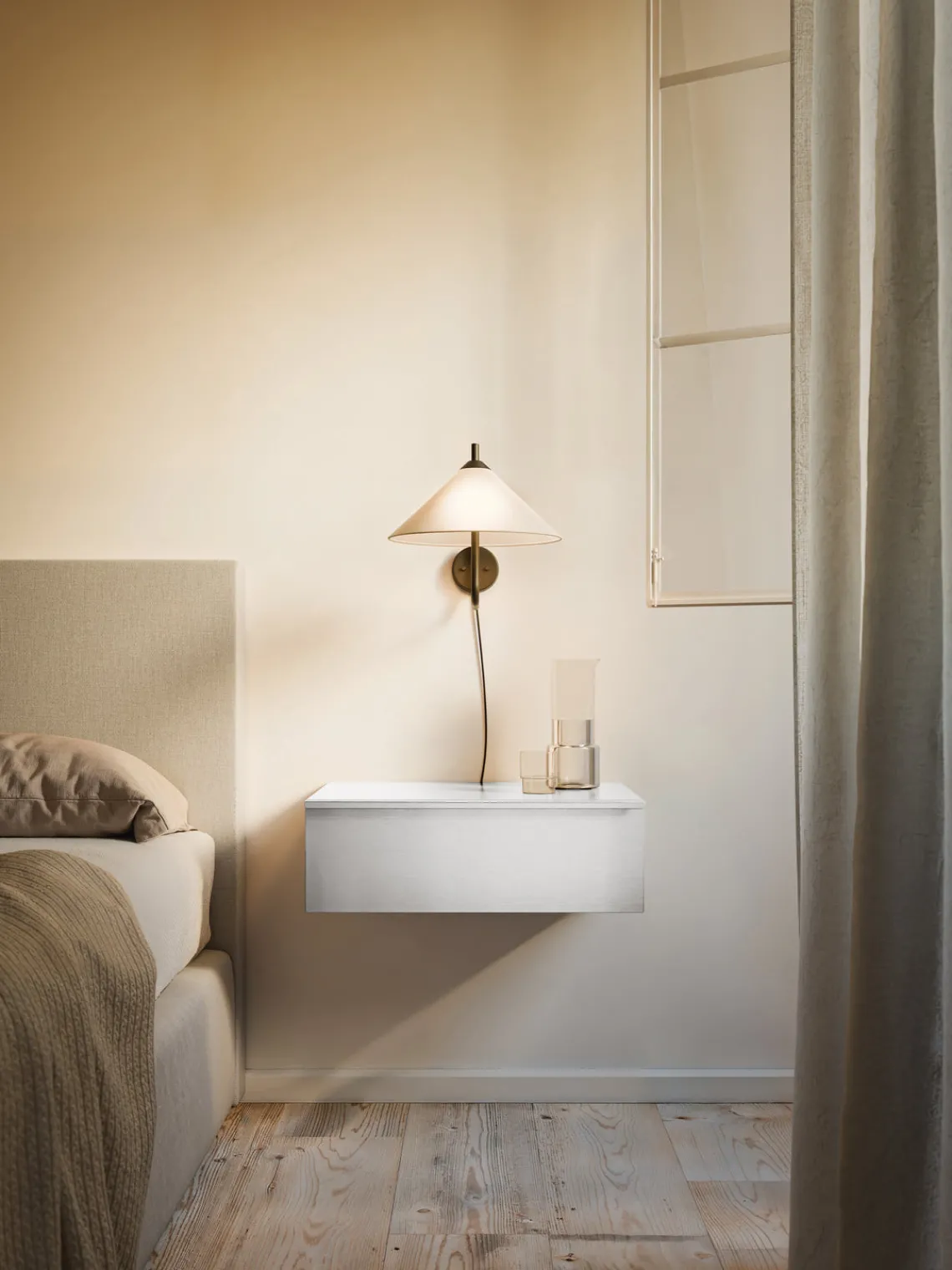 Mesitas De Noche|Mesitas De Noche>Westwing Collection Mesita de noche de pared Carlo