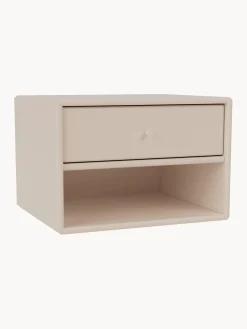 Mesitas De Noche|Mesitas De Noche>Montana Furniture Mesita de noche de pared Dash Beige claro