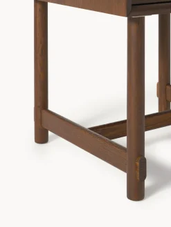 Mesitas De Noche|Mesitas De Noche></noscript>Westwing Collection Mesita de noche de roble con cajón Diana Madera oscura