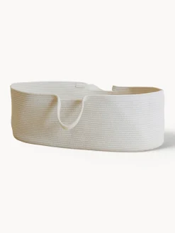 Cunas Para Bebé|Decoración Infantil>Metallbude Moisés artesanal Robe Tejido blanco Off White