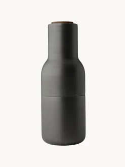 Molinillos De Especias|Molinillos De Especias>Audo Copenhagen Molinillos de sal y pimienta con tapón de madera de nogal Bottle Grinders, 2 uds. Gris antracita, madera de nogal