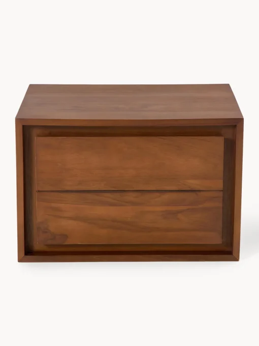 Armarios De Baño|Armarios De Baño> Mueble bajo lavabo de madera de teca Kenta Madera de teca oscura