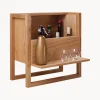 Botelleros|Almacenaje De Cocina>Woodman Mueble bar de madera de roble NewEst