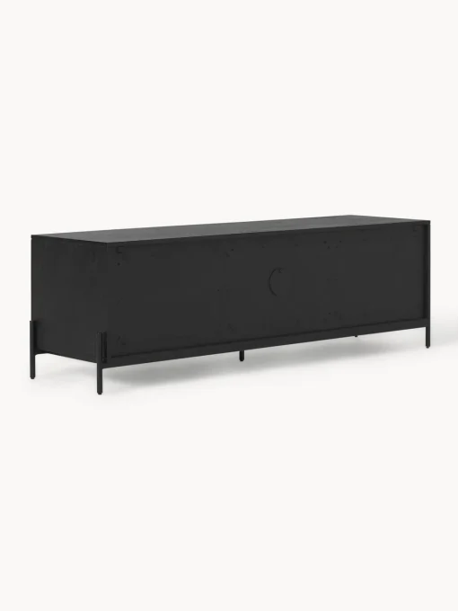 Muebles De Tv|Muebles De Tv>Westwing Collection Mueble de TV con tejido vienés Vienna Madera de mango, negro