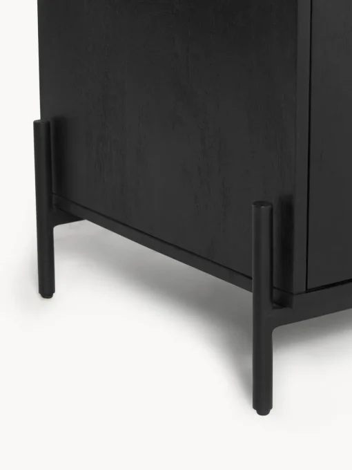 Muebles De Tv|Muebles De Tv>Westwing Collection Mueble de TV con tejido vienés Vienna Madera de mango, negro