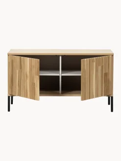 Discount Mueble TV de con frente acanalado Avourio, 2 puertas Muebles De Tv|Muebles De Tv