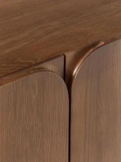 Muebles De Tv|Muebles De Tv></noscript>Westwing Collection Mueble TV de madera de roble Cadi Madera de roble pintado marrón