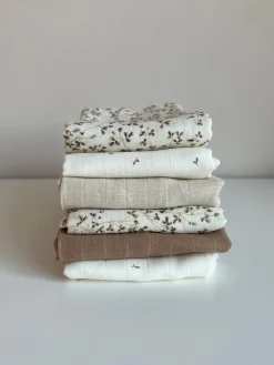 Clearance Muselinas para bebé de algodón ecológico , 3 uds. Niños Muselinas Y Pañales De Tela|Decoración Infantil