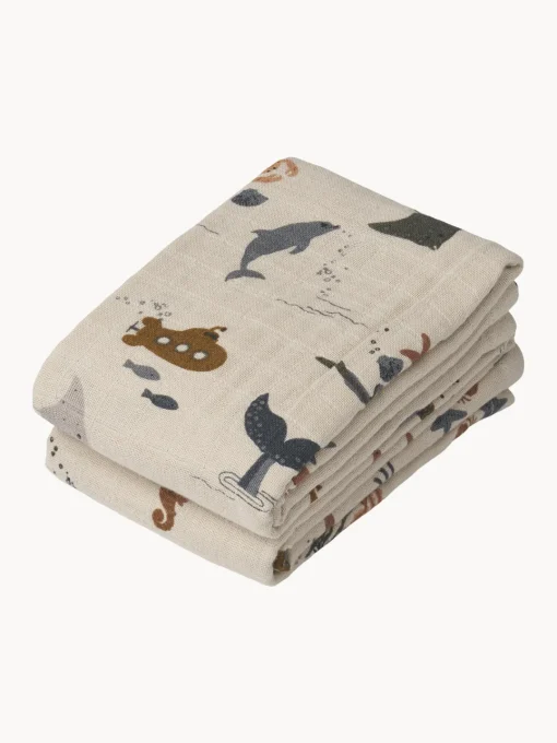 Discount Muselinas para bebé de algodón ecológico Lewis, 2 uds. Niños Muselinas Y Pañales De Tela|Decoración Infantil