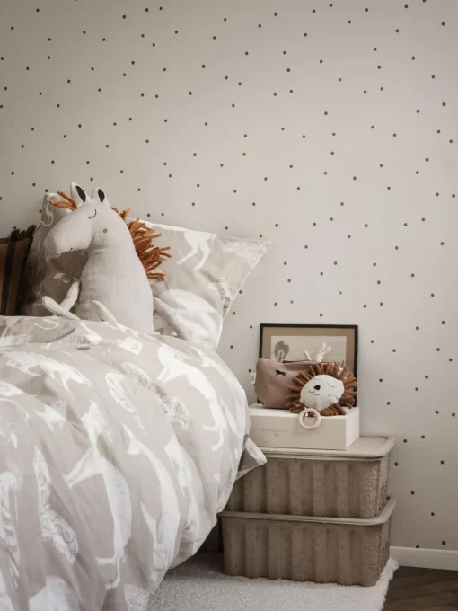 Cajas Musicales Y Móviles|Decoración Infantil>Ferm Living Kids Móvil de música de lino Lion