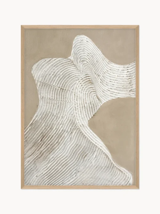 Lienzos|Jarrones>Malerifabrikken Nordic Art / Raw shape 3 / 30x40 CM / Marco de roble