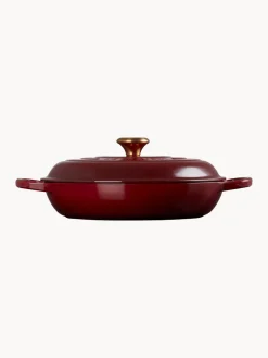 Ollas|Ollas></noscript>LE CREUSET Olla de hierro fundido Signature Collection Rojo vino, dorado
