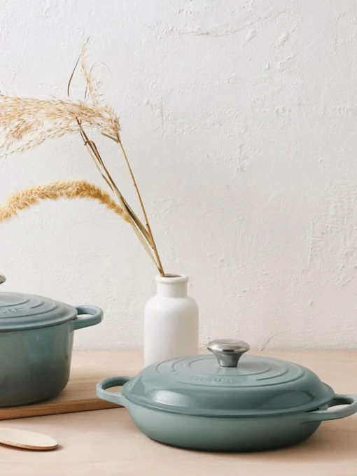 Ollas|Ollas>LE CREUSET Olla de hierro fundido Signature Collection Verde menta, plateado