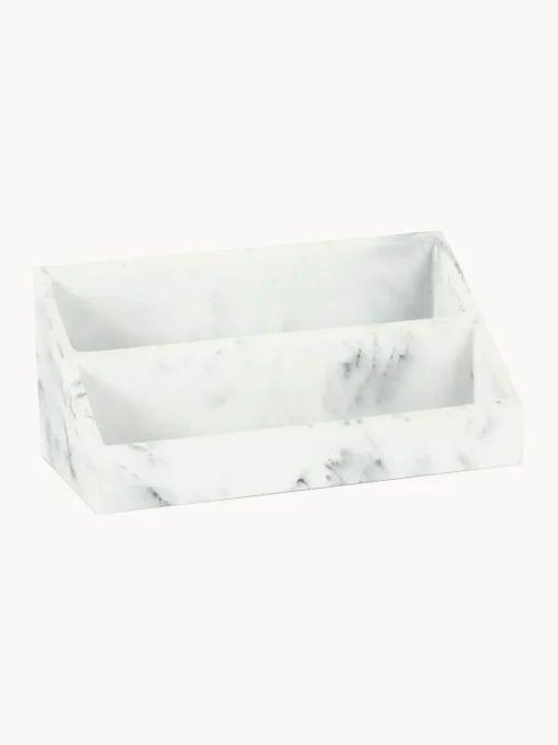Organizador de cosméticos en look mármol Felicity Accesorios De Baño|Jarrones