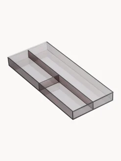 Almacenaje De Cocina></noscript>Yamazaki Organizador de cubiertos de cocina extensible Tower Negro mate transparente