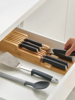 Cuchillos De Cocina Y Bloques|Cuchillos De Cocina></noscript>Joseph Joseph Organizador de cuchillos de bambú DrawerStore