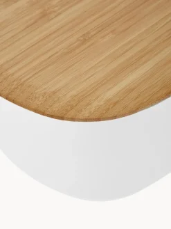 Cestas Para Pan|Almacenaje De Cocina></noscript>Rig-Tig Panera con tapadera de bambú Box-It Blanco, madera de bambú
