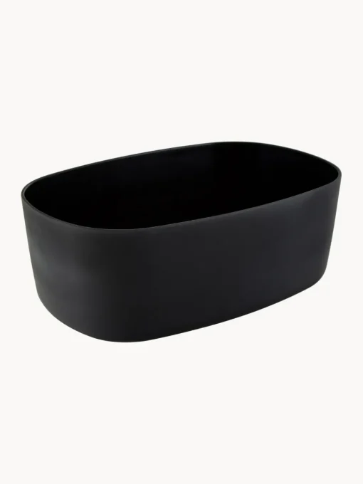 Cestas Para Pan|Almacenaje De Cocina>Rig-Tig Panera con tapadera de bambú Box-It Negro, madera de bambú