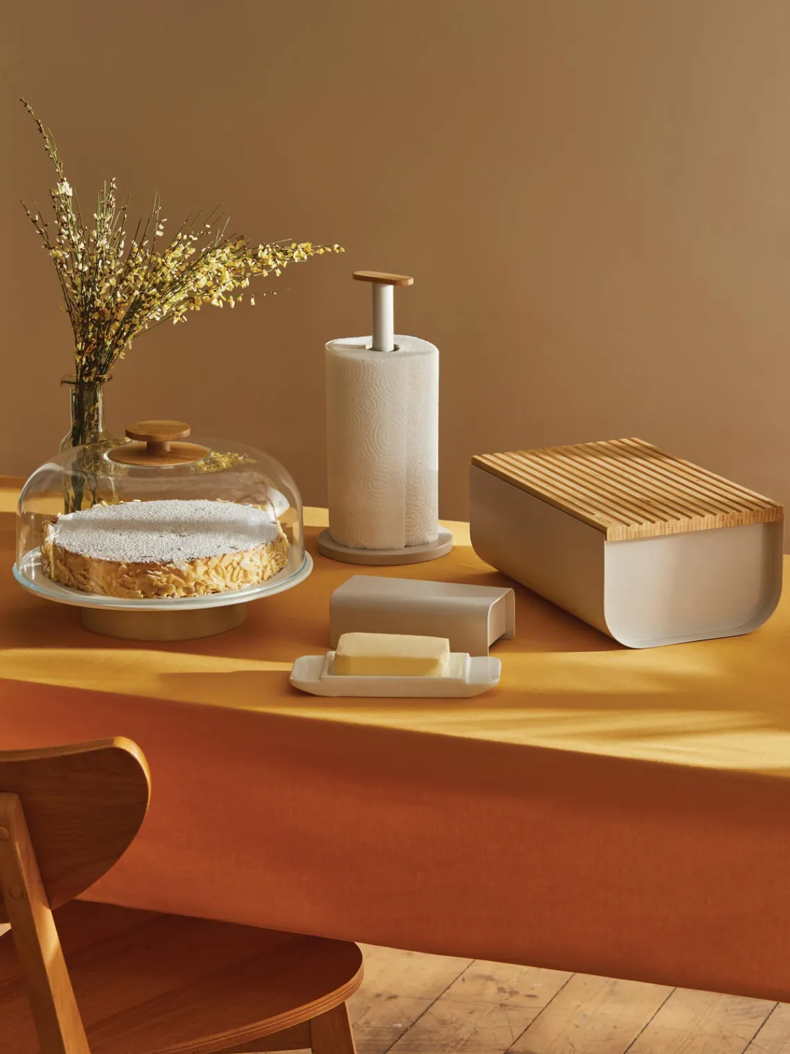 Panera con tapadera de bambú Mattina Cestas Para Pan|Almacenaje De Cocina