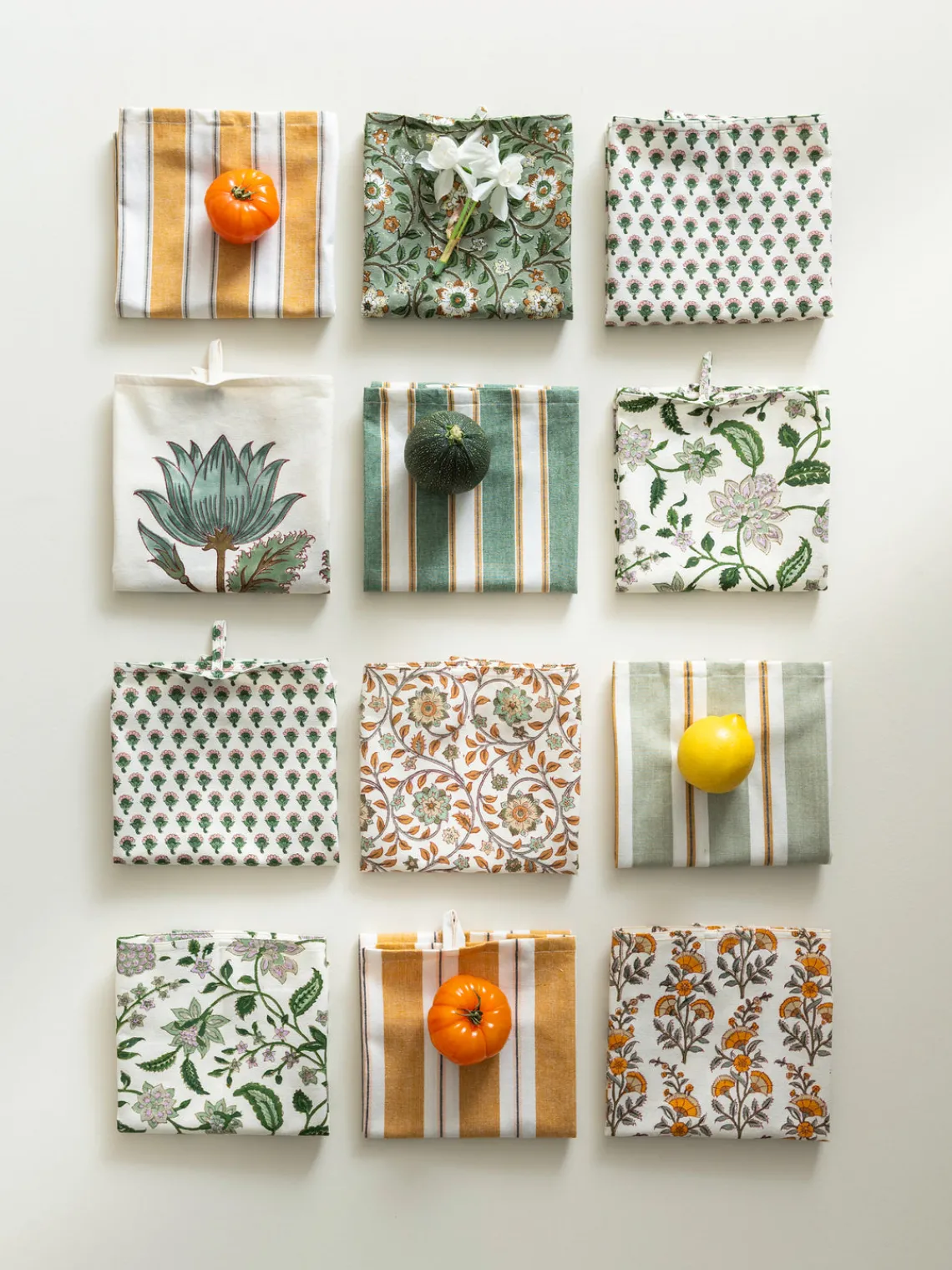 Textiles De Cocina Y Manteles|Textiles De Cocina>Bungalow Paño de cocina artesanal con estampado floral Lulu