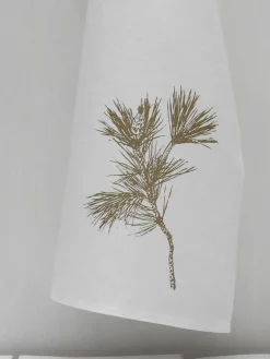 Textiles De Cocina Y Manteles|Textiles De Cocina>Frohstoff Paño de cocina artesanal Dalila Blanco, marrón