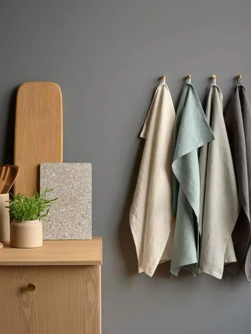 New Paño de lino Sage Textiles De Cocina Y Manteles|Textiles De Cocina