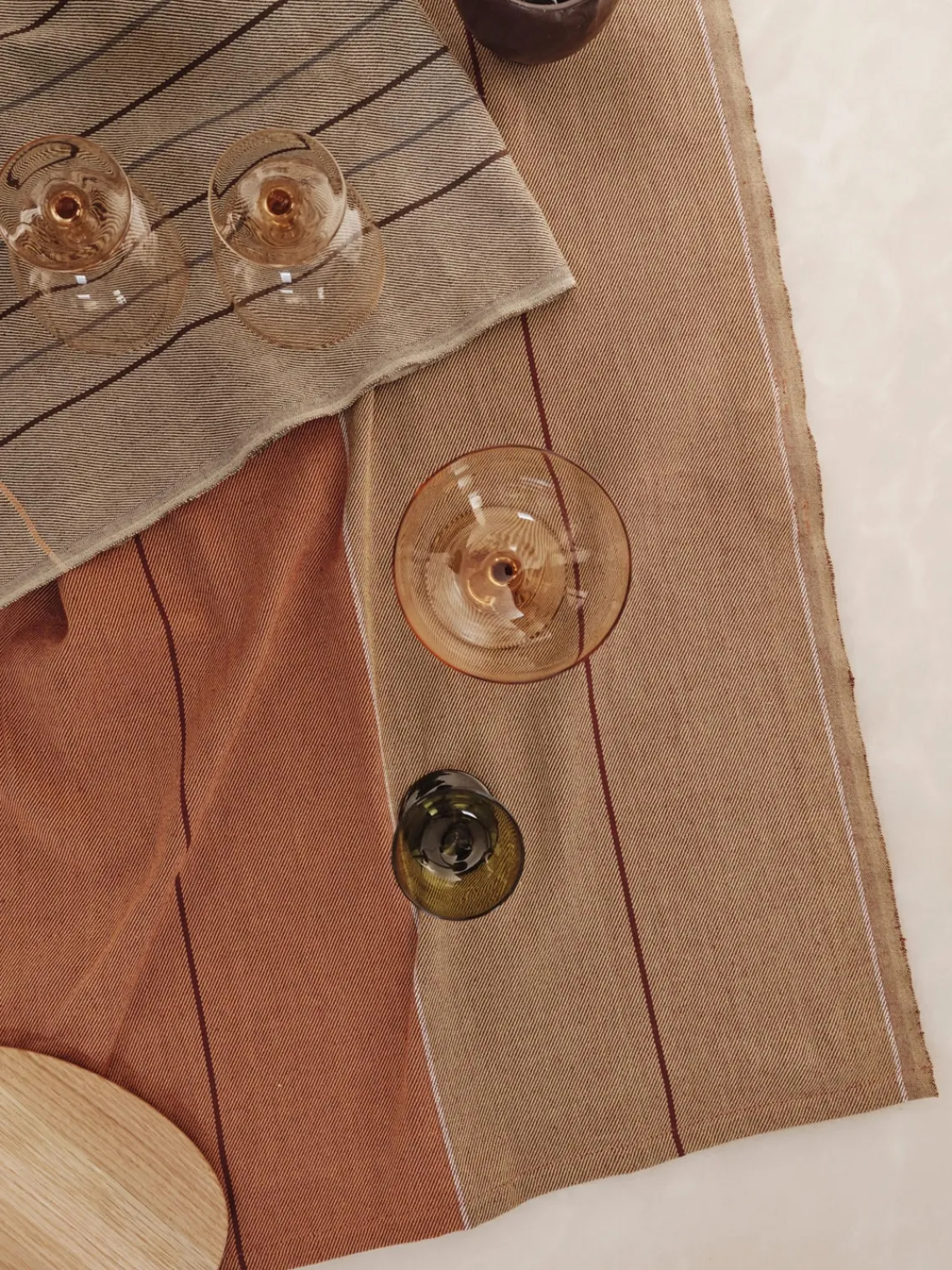 Textiles De Cocina Y Manteles|Textiles De Cocina>Ferm Living Paños de cocina de algodón ecológico Ito, 2 uds. Tonos grises y marrones