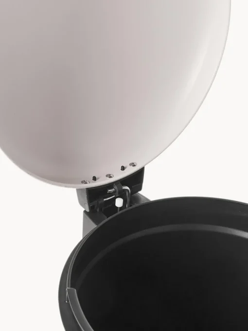 Cubos De Basura Y Reciclaje|Almacenaje De Cocina>Westwing Collection Papelera con pedal Rafa, 30 L Off White, negro