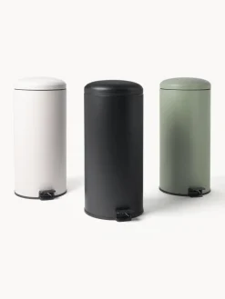 Cubos De Basura Y Reciclaje|Almacenaje De Cocina></noscript>Westwing Collection Papelera con pedal Rafa, 30 L Off White, negro