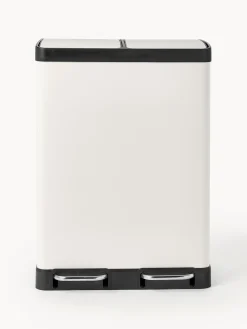 Cubos De Basura Y Reciclaje|Almacenaje De Cocina></noscript>Westwing Collection Papelera con pedal Rafa, 2x30 L Off White, negro