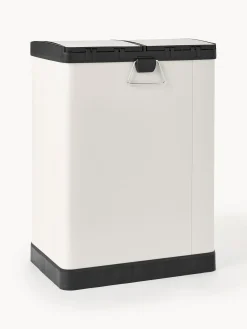 Cubos De Basura Y Reciclaje|Almacenaje De Cocina></noscript>Westwing Collection Papelera con pedal Rafa, 2x30 L Off White, negro