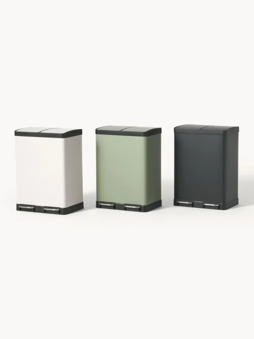 Best Papelera con pedal Rafa, 2x30 L Cubos De Basura Y Reciclaje|Almacenaje De Cocina