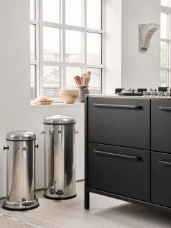 Cubos De Basura Y Reciclaje|Almacenaje De Cocina></noscript>Vipp Papelera con pedal 17 Plateado