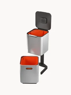 Cubos De Basura Y Reciclaje|Almacenaje De Cocina></noscript>Joseph Joseph Papelera de reciclaje Totem, 2x20 L Plateado