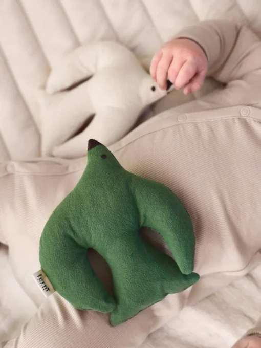 Peluches|Decoración Infantil>Ferm Living Kids Peluche de algodón ecológico Swif Bird Verde oscuro