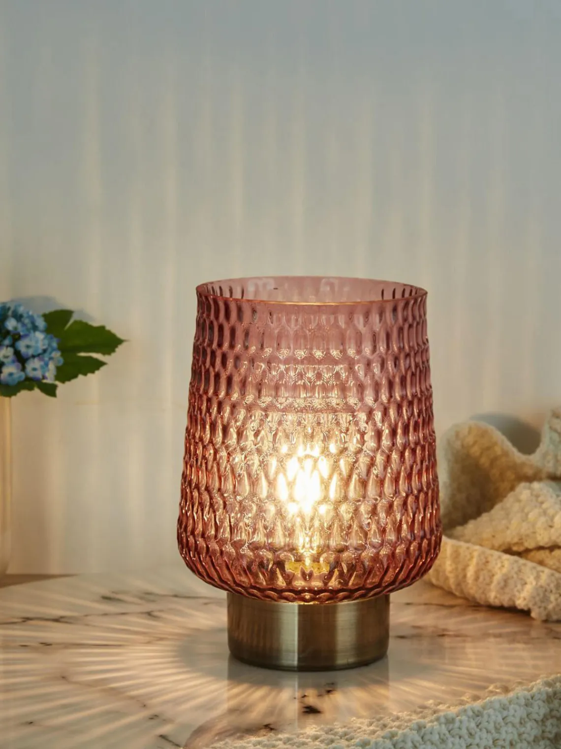 Lámparas De Mesa|Lámparas De Techo> Pequeña lámpara de mesa LED Glamour, portátil, con función de temporizador