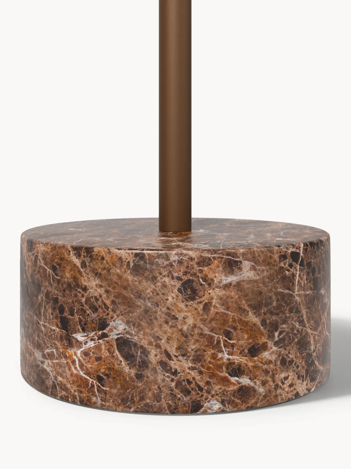 Percheros De Pie|Percheros De Pie>Westwing Collection Perchero con base de mármol Disa Marrón oscuro, mármol marrón oscuro