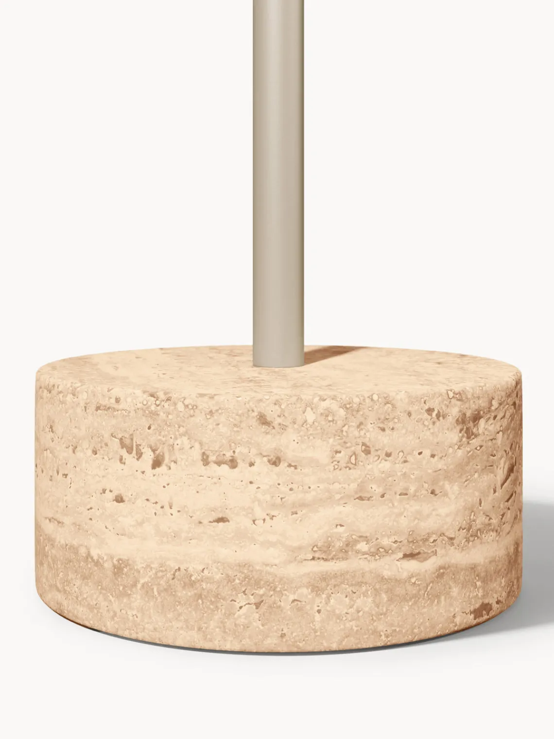 Percheros De Pie|Percheros De Pie>Westwing Collection Perchero con base de travertino Disa Beige claro, travertino beige claro