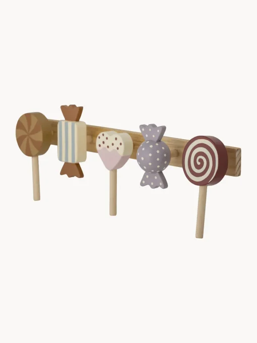 Decoración Infantil|Colgadores Y Estantes De Pared>Bloomingville Mini Perchero de pared de madera Rudy