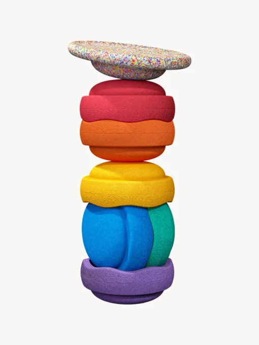 Juguetes A Partir De 1 Año|Decoración Infantil>Stapelstein Piedras apilables con piedra de equilibrio Original, 7 pzas. Multicolor