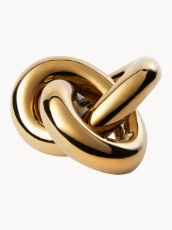 Figuras Decorativas|Jarrones></noscript>Cooee Design Pieza decorativa artesanal Knot, 9 cm Dorado brillante