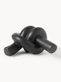 Jarrones|Figuras Decorativas>Westwing Collection Pieza decorativa artesanal Nodo Negro