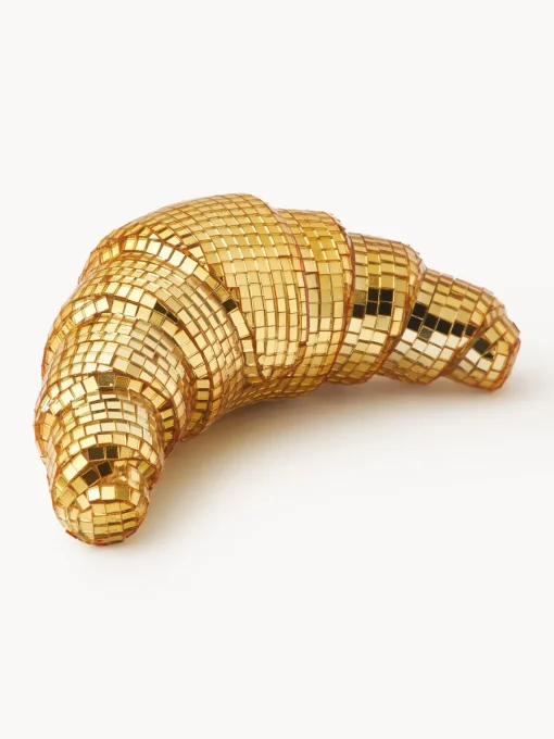 Discount Pieza decorativa brillante Disco Croissant Jarrones|Figuras Decorativas