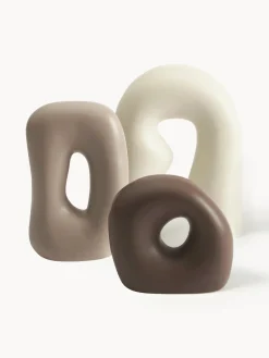 Jarrones|Figuras Decorativas>Westwing Collection Piezas decorativas de gres Alenda, 3 uds.