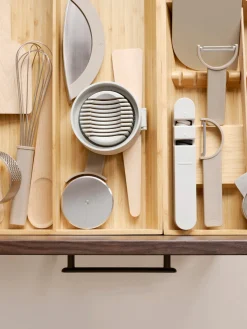 New Pinzas para servir de madera de haya Singles Utensilios De Cocina