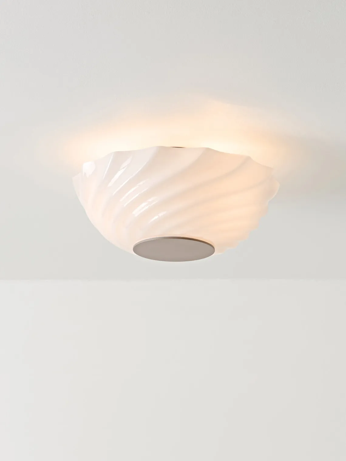 Plafones|Lámparas De Techo>Westwing Collection Plafón Anya Blanco, beige claro